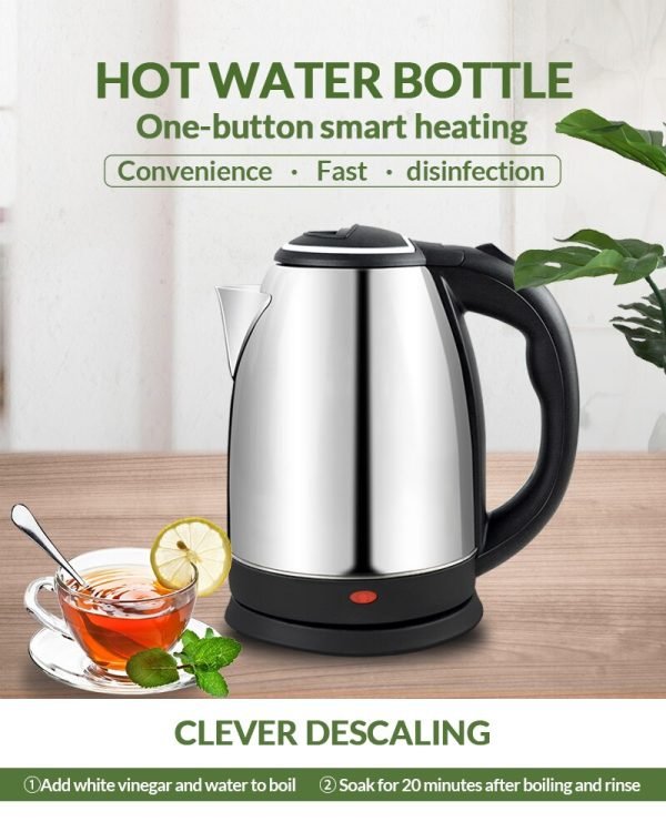 2L Electric Kettle Stainless Steel 220V Electric Water Kettles 1500W Power 360 Degree Rotating Base Kettle - Image 2